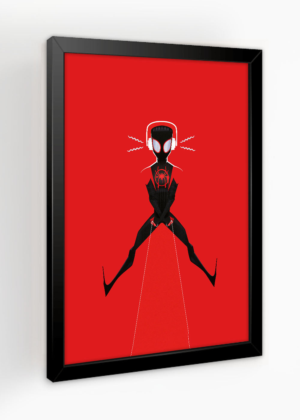 Quadro Homem Aranha Miles - Com vidro