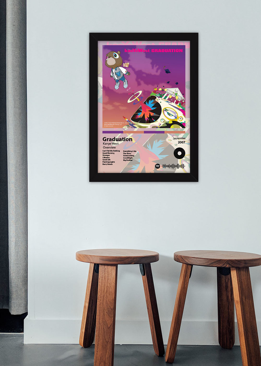 Quadro Decorativo Graduation - Kanye West