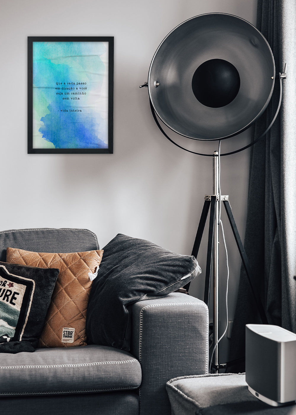 Quadro Decorativo Vida inteira - Com vidro