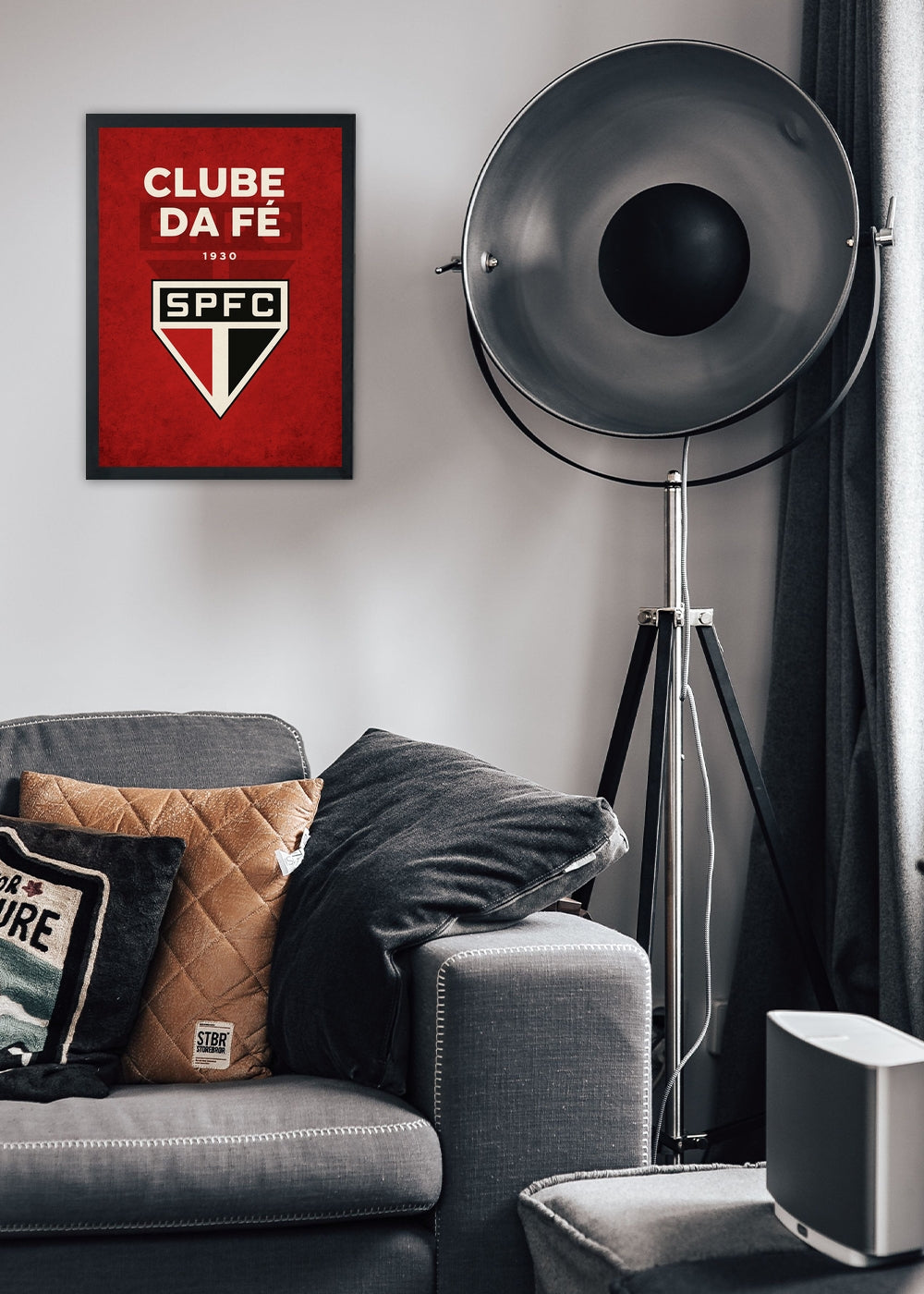 Quadro São Paulo Clube da Fé SPFC - Com vidro