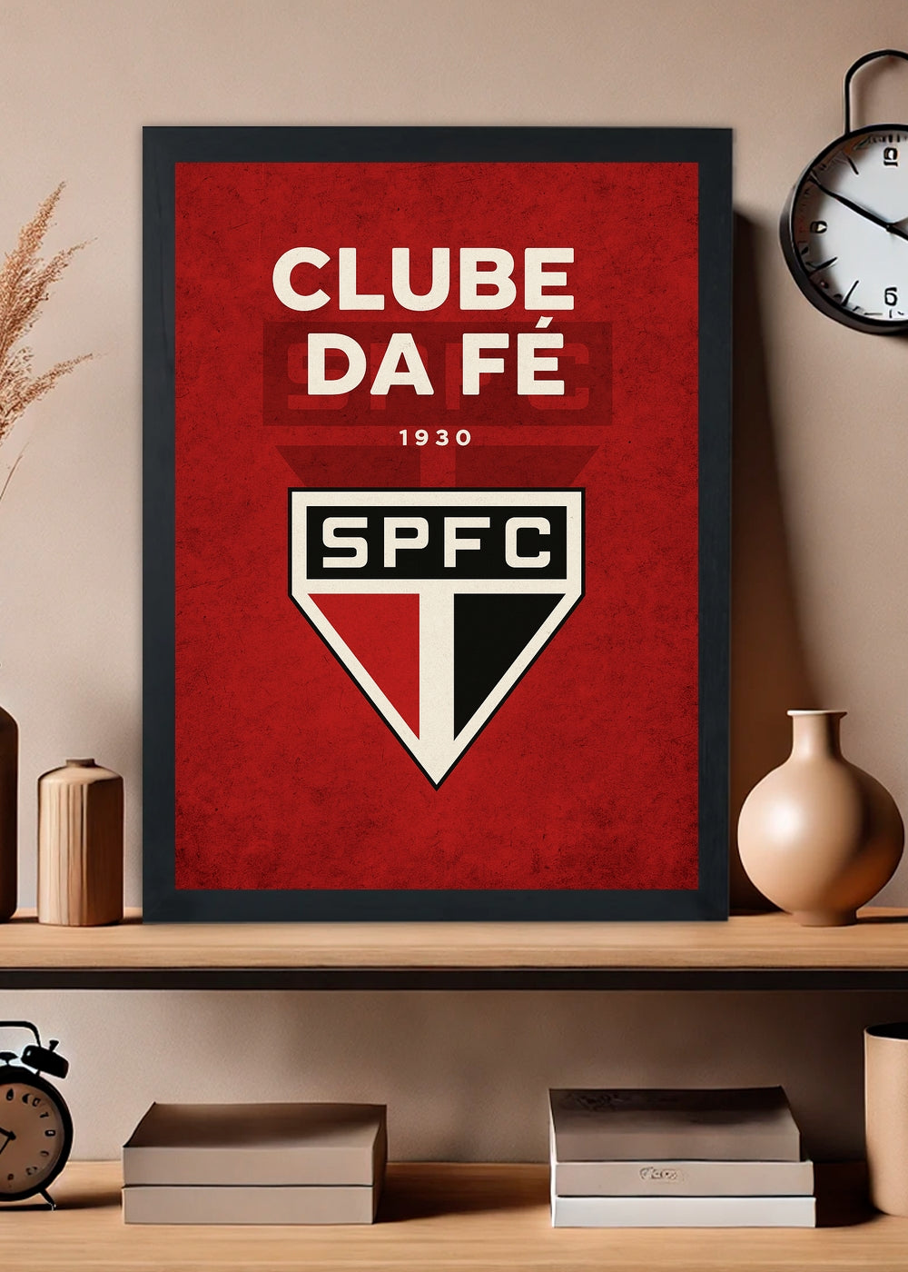 Quadro São Paulo Clube da Fé SPFC - Com vidro