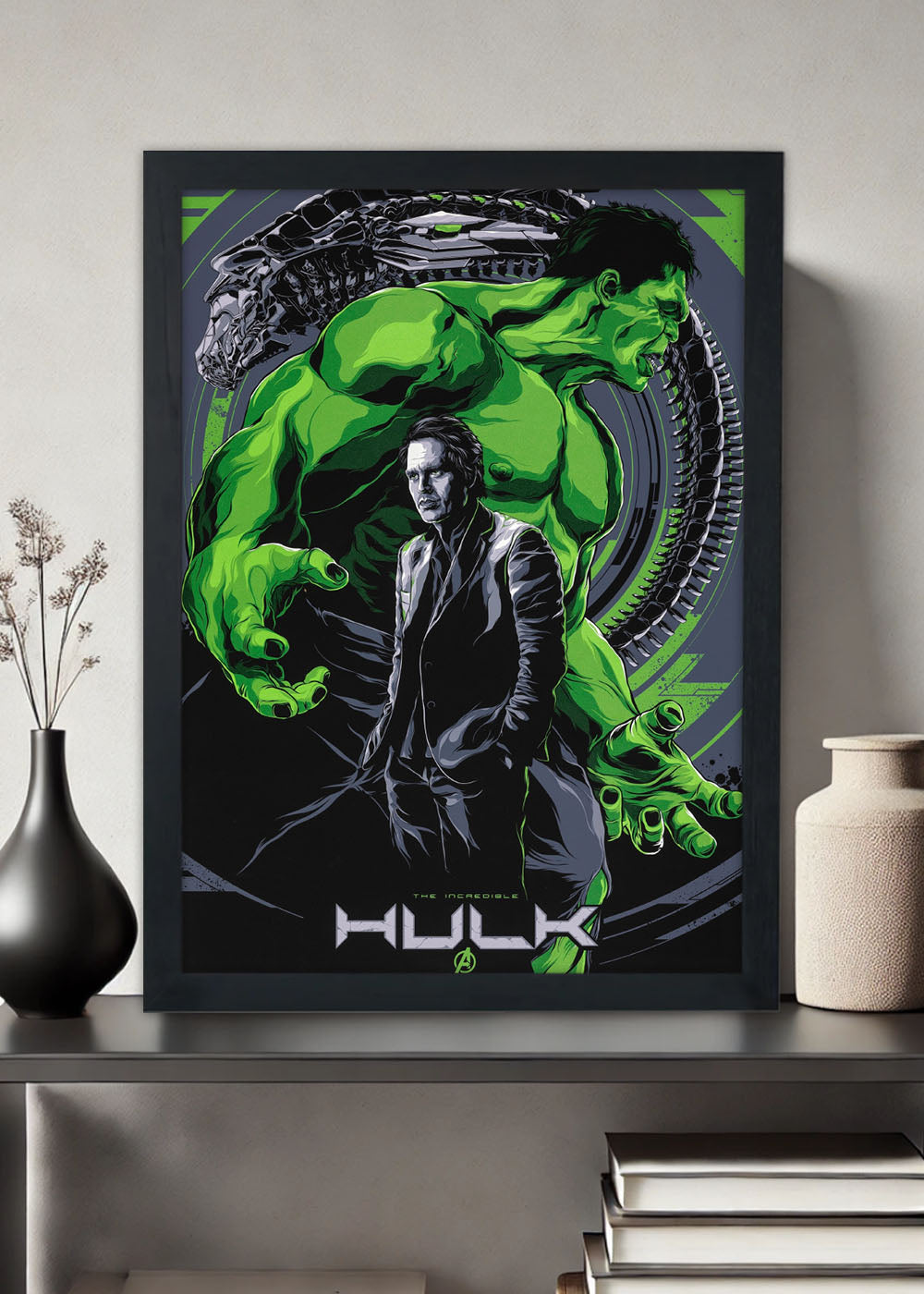 Quadro Ken Taylor | The Avengers: Hulk - Com vidro