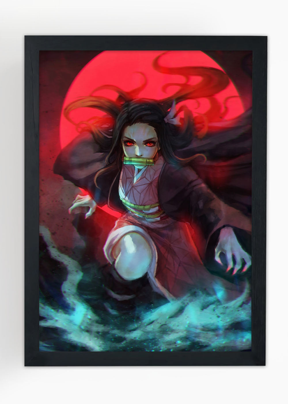 Quadro Decorativo Demon Slayer - Nezuko - Com vidro