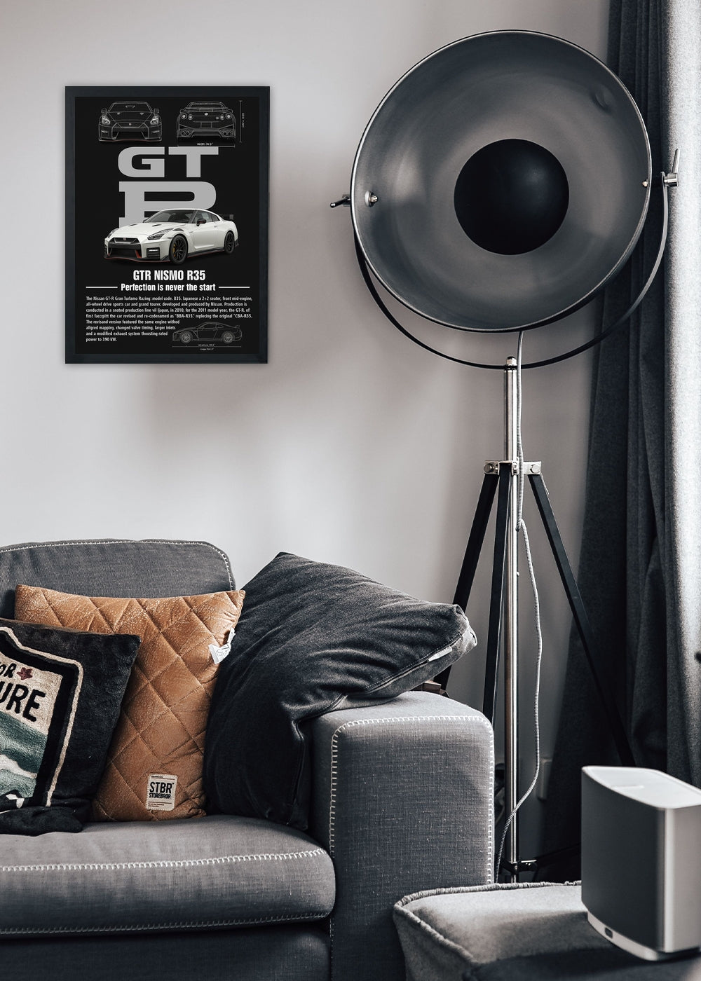 Quadro decorativo GTR Nismo R35 – Com vidro