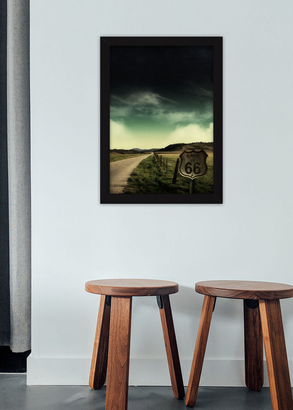 Quadro Decorativo A Estrada Perdida - Com vidro