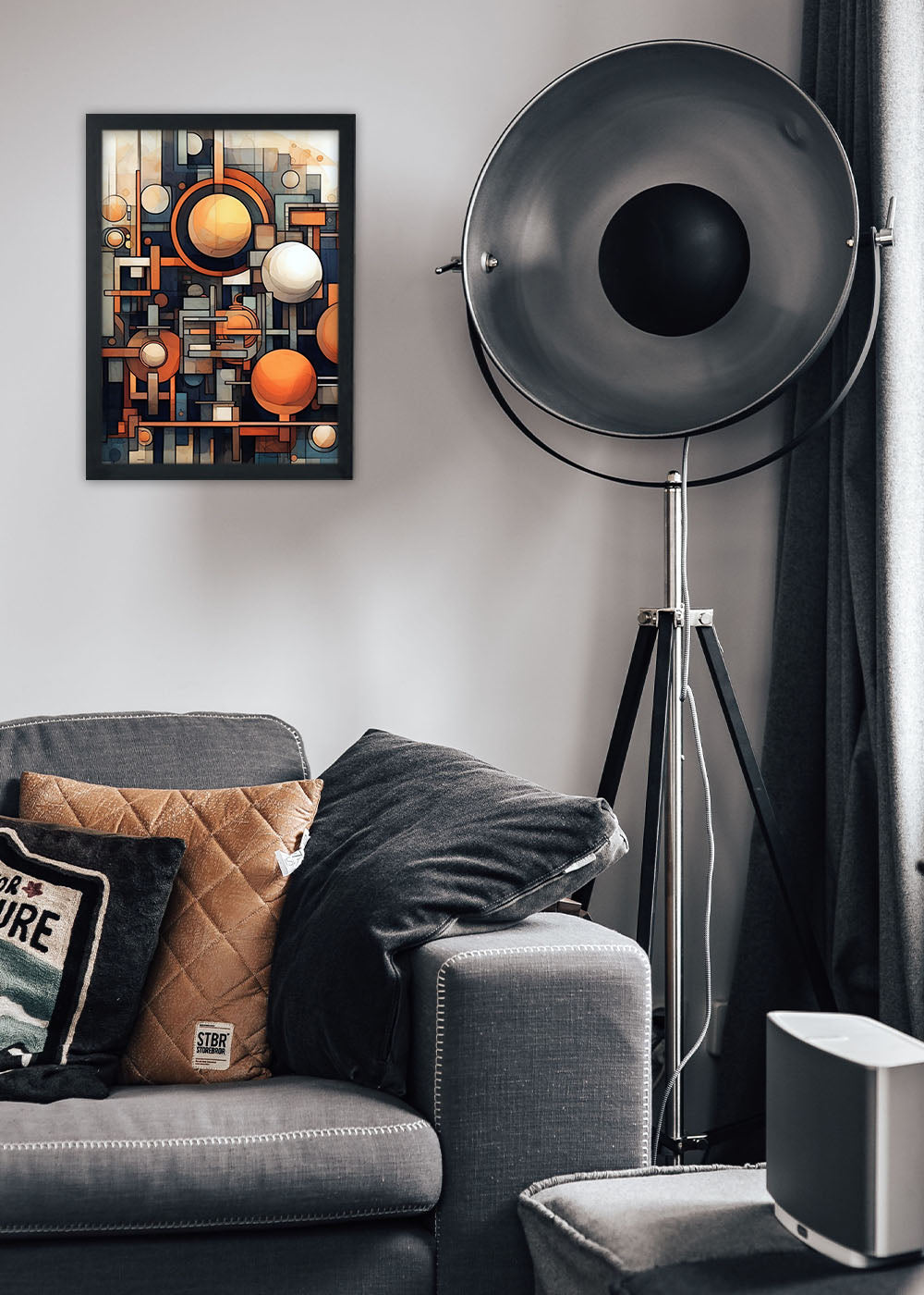 Quadro Abstratos - Com vidro