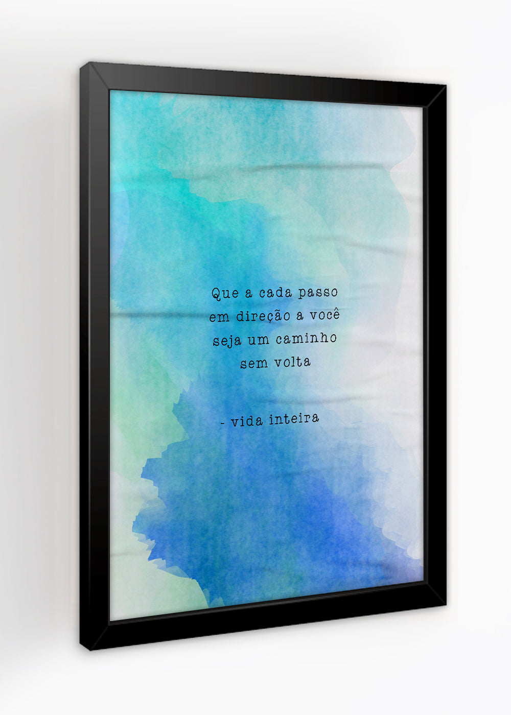 Quadro Decorativo Vida inteira - Com vidro