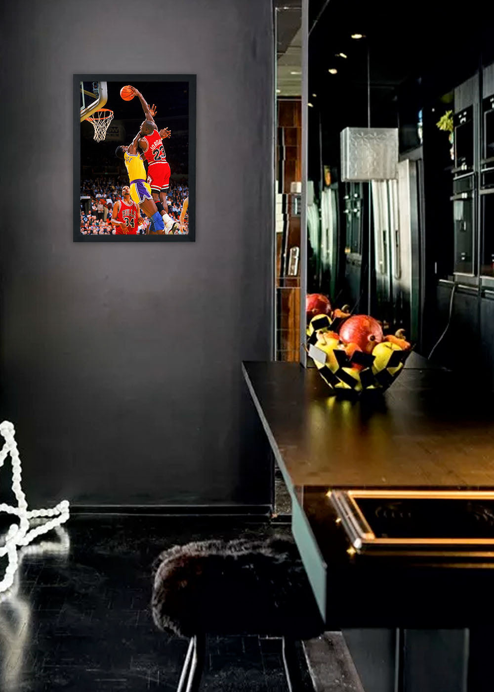 Quadro Michael Jordan Chicago Bulls - Com vidro