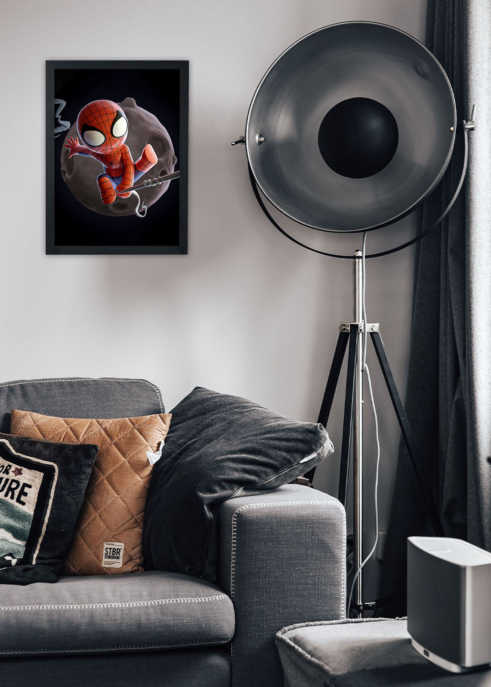 Quadro Decorativo Marvel Homem Aranha animation - Com vidro