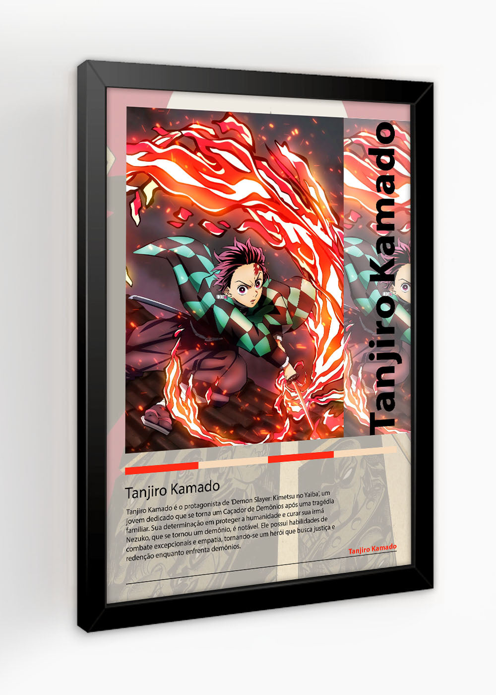 Quadro Tanjiro Kamado - Com vidro