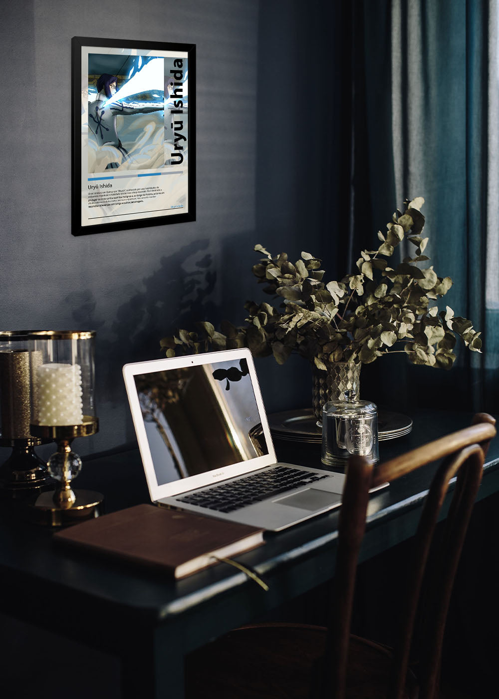 Quadro  Ury? Ishida - Bleach - Com vidro