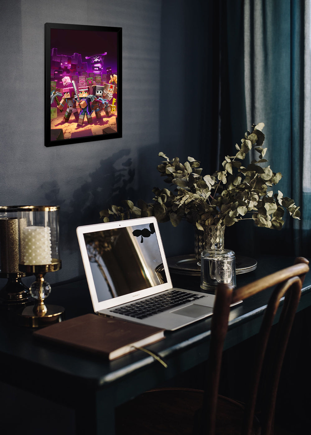 Quadro Decorativo Minecraft - Com vidro