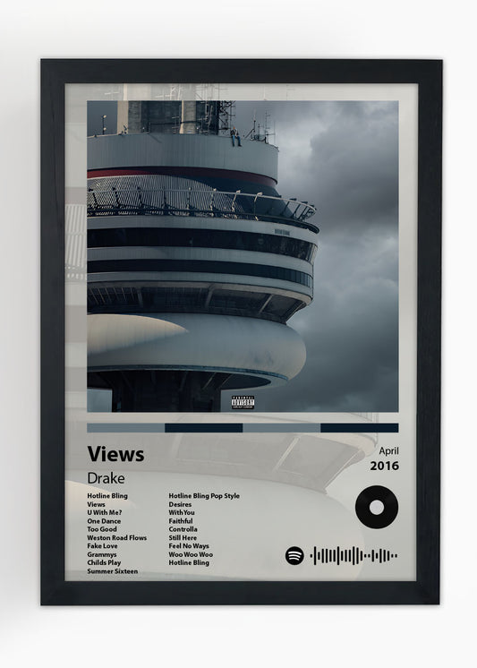 Quadro Decorativo Views - Drake