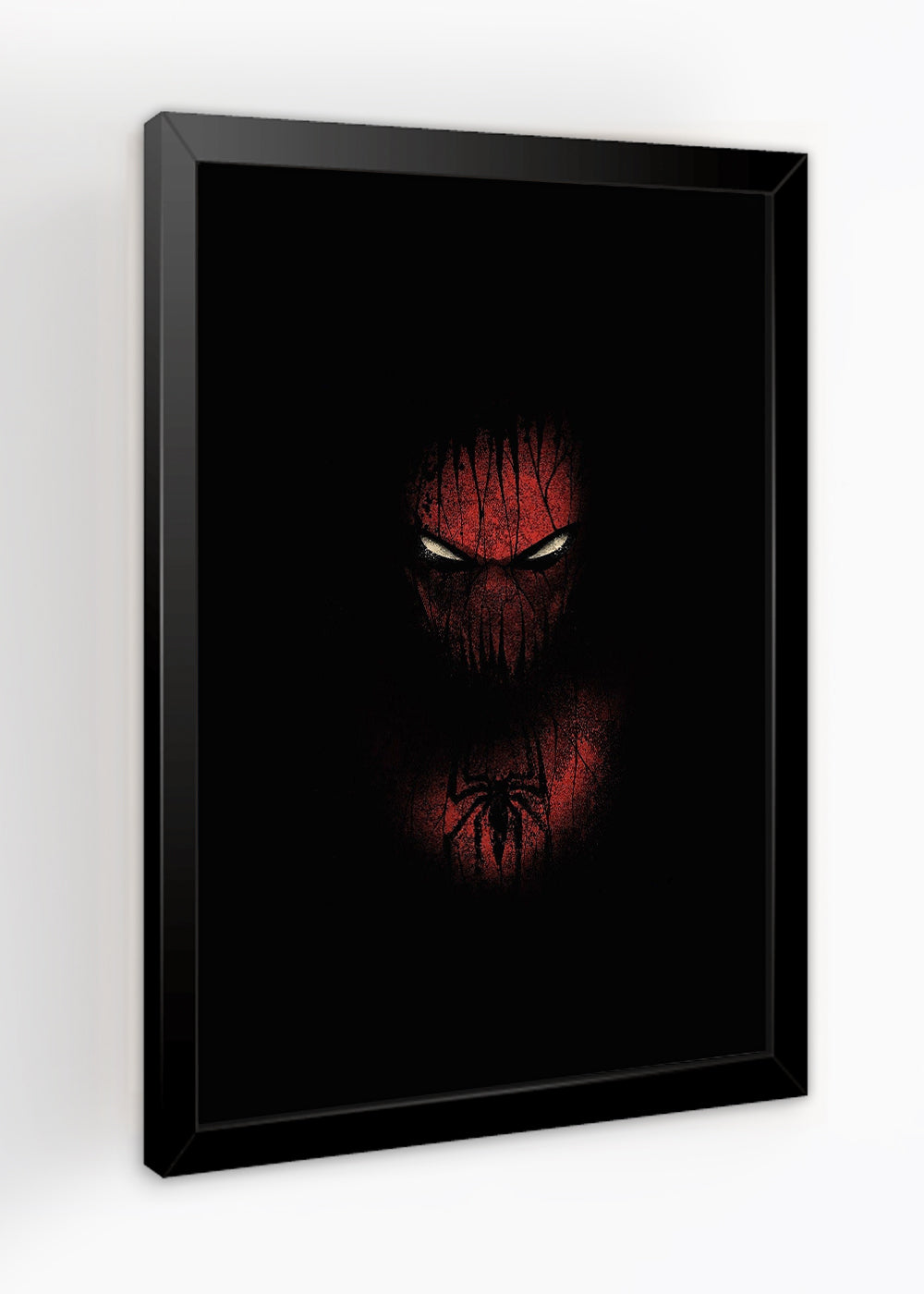 Quadro Decorativo Homem aranha sombrio - Com vidro