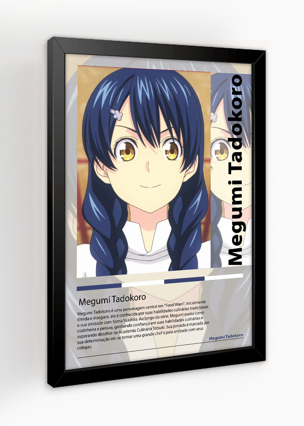Quadro Megumi Tadokoro Food Wars! Shokugeki... - Com vidro