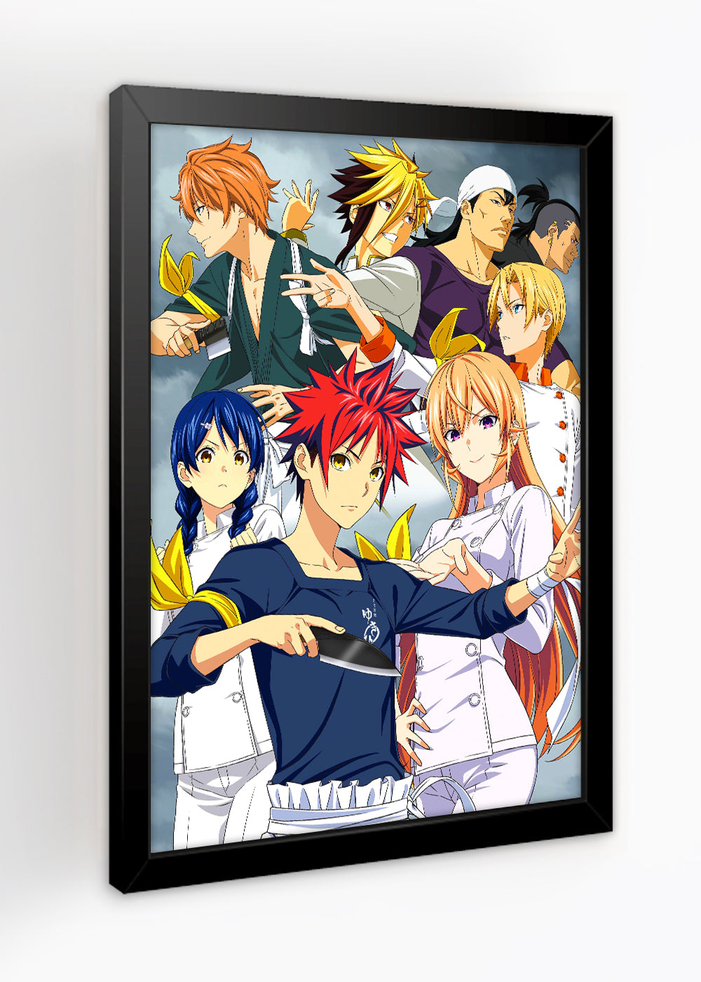 Quadro Food Wars! Shokugeki no Soma - Com vidro
