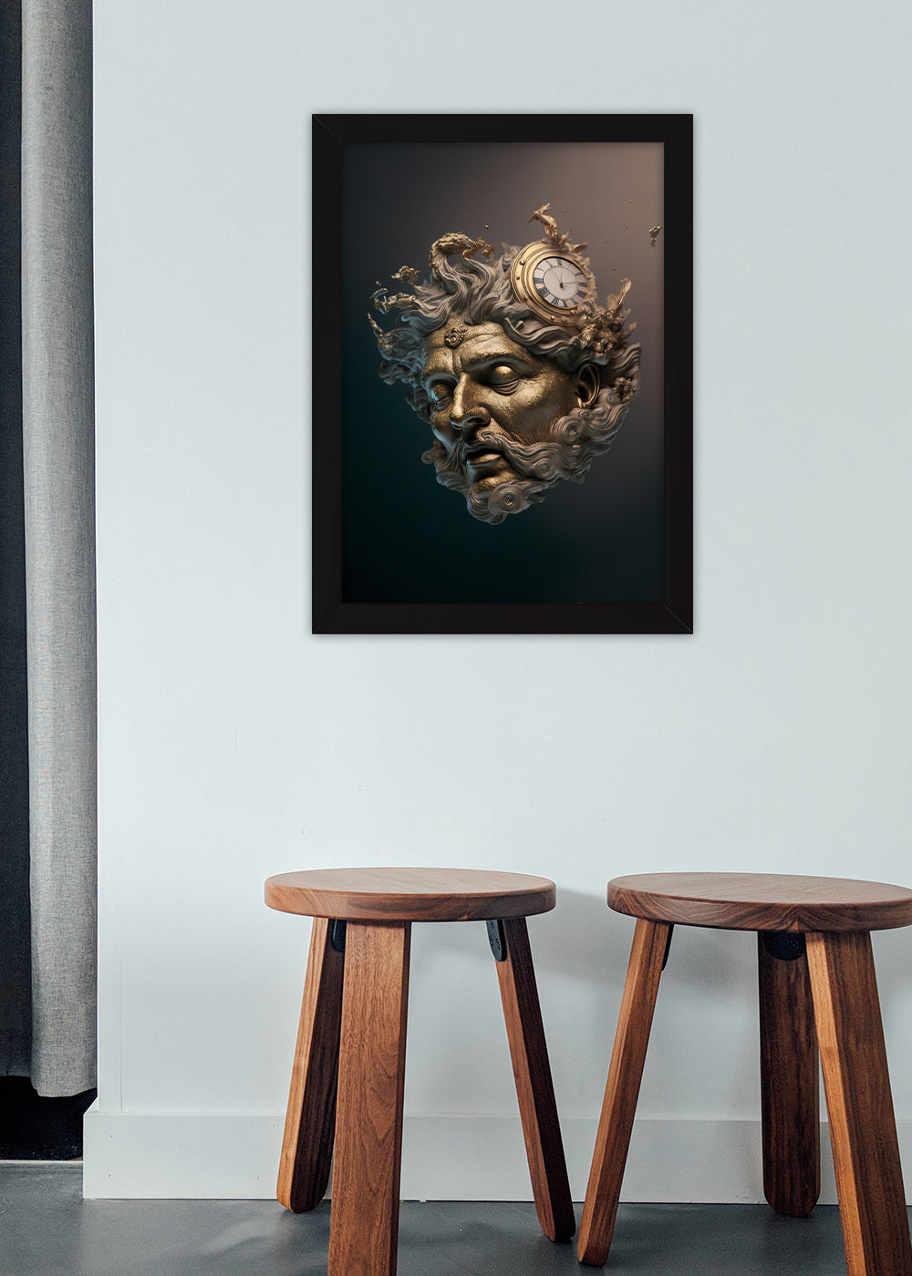 Quadro Decorativo Deus mitológico Abstratos - Com vidro