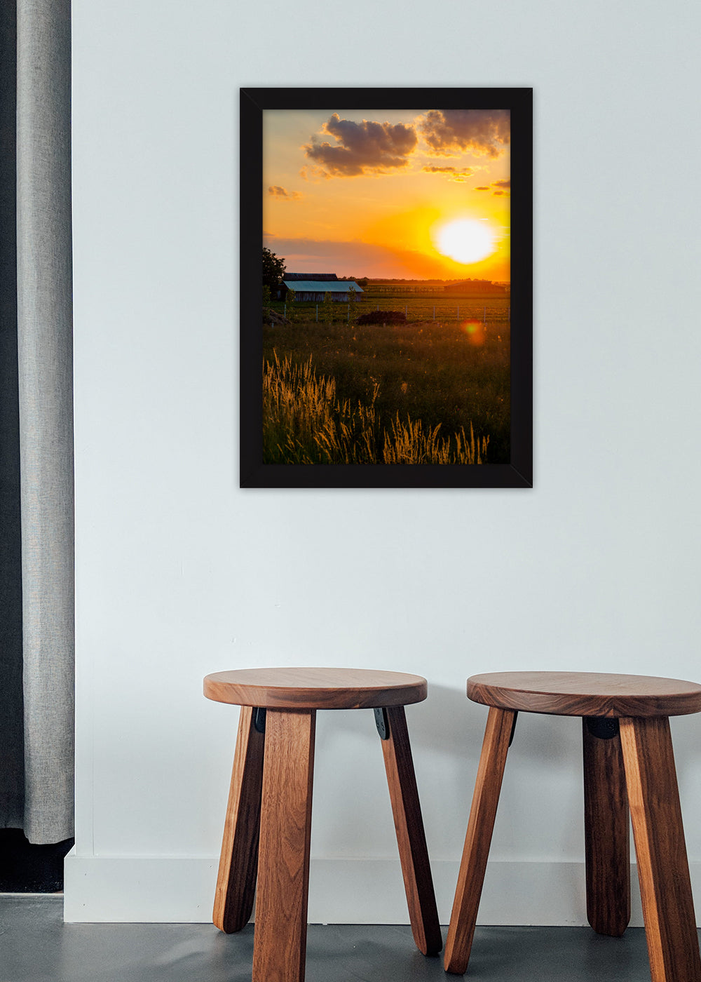 Quadro Paisagens o nascer do sol - Com vidro