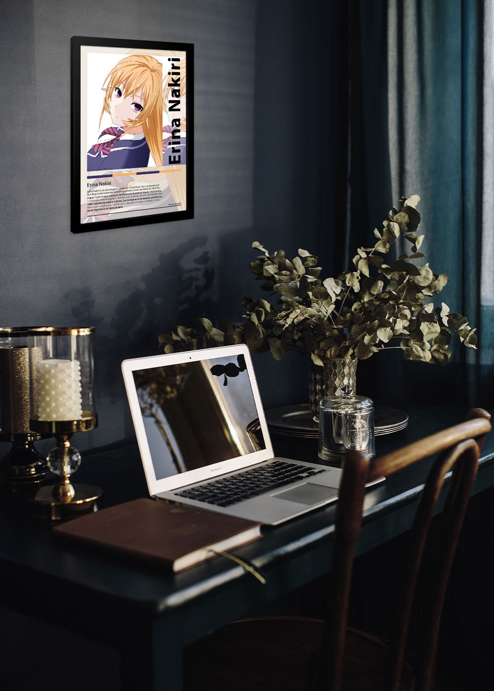 Quadro Erina Nakiri Food Wars! Shokugeki no Soma - Com vidro