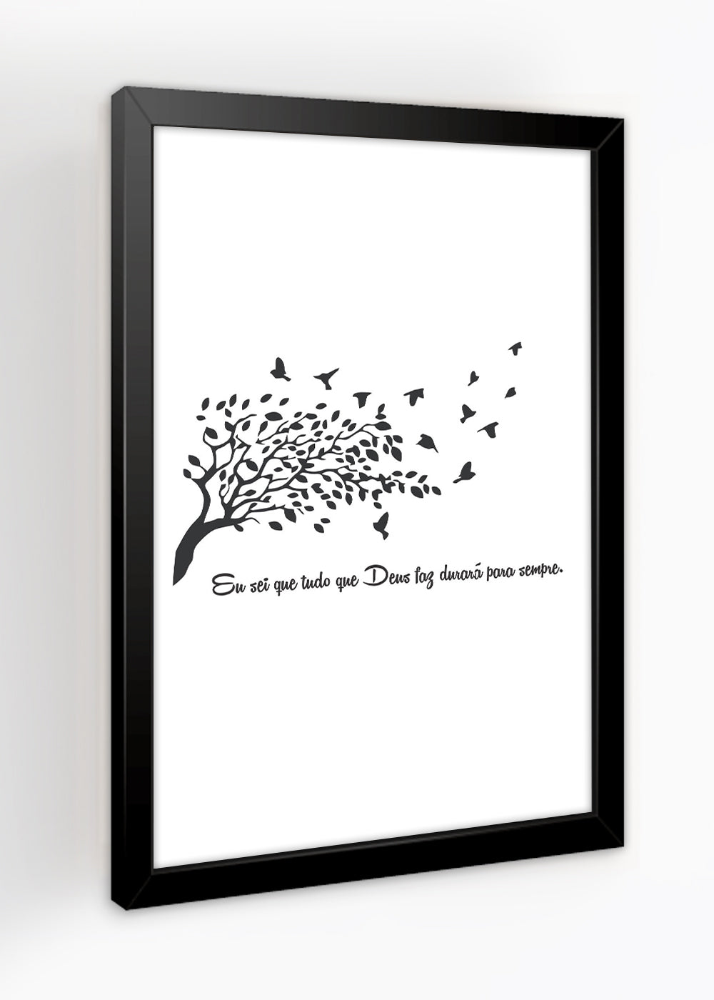 Quadro Decorativo Duração de deus - Com vidro