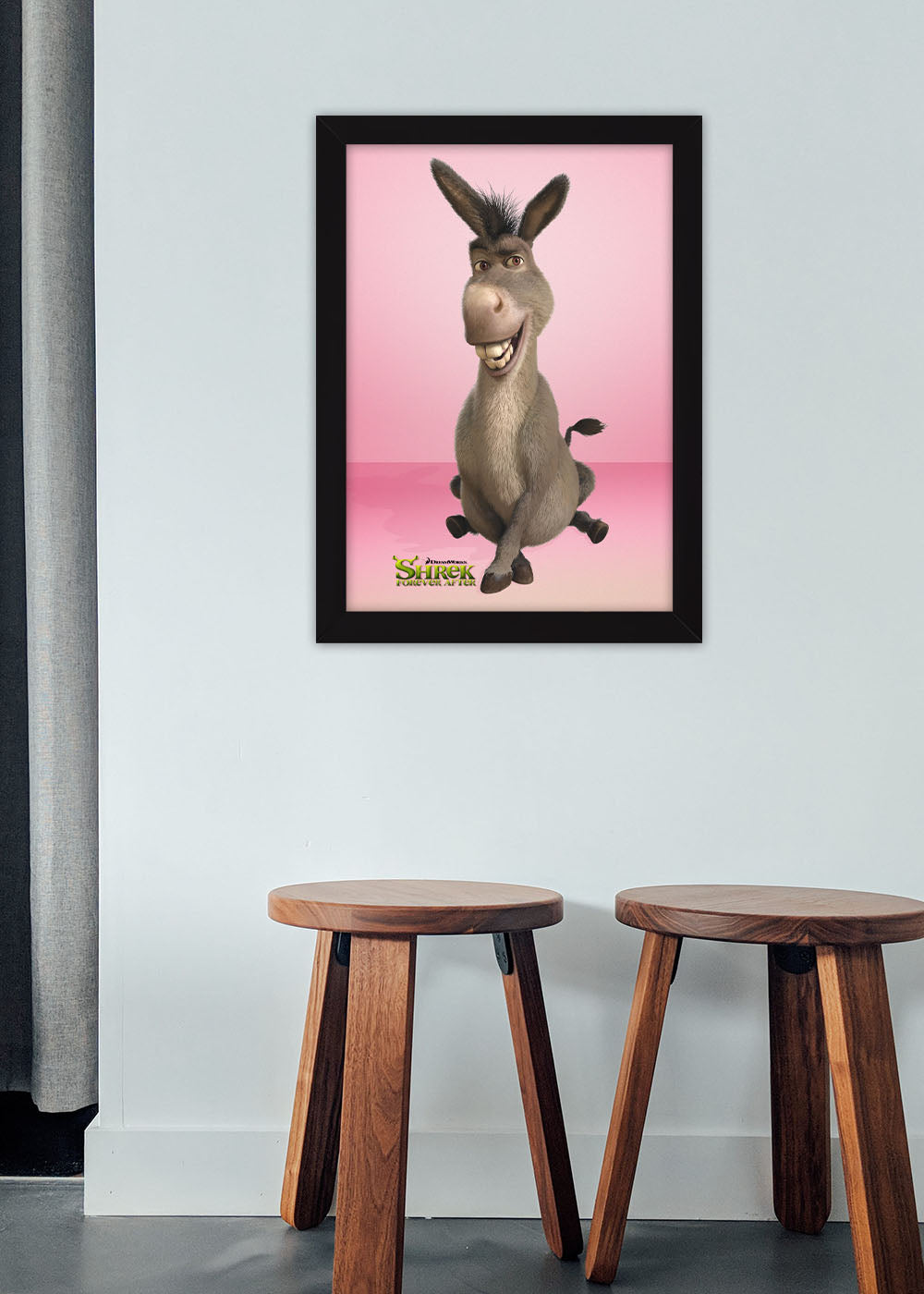 Quadro Decorativo O melhor amigo do shrek - Com vidro