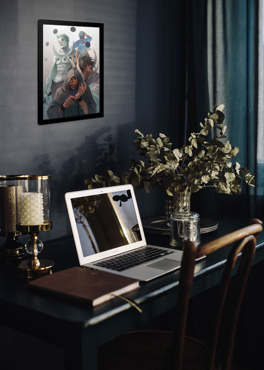 Quadro Decorativo Obito Uchiha - Anime - Com vidro