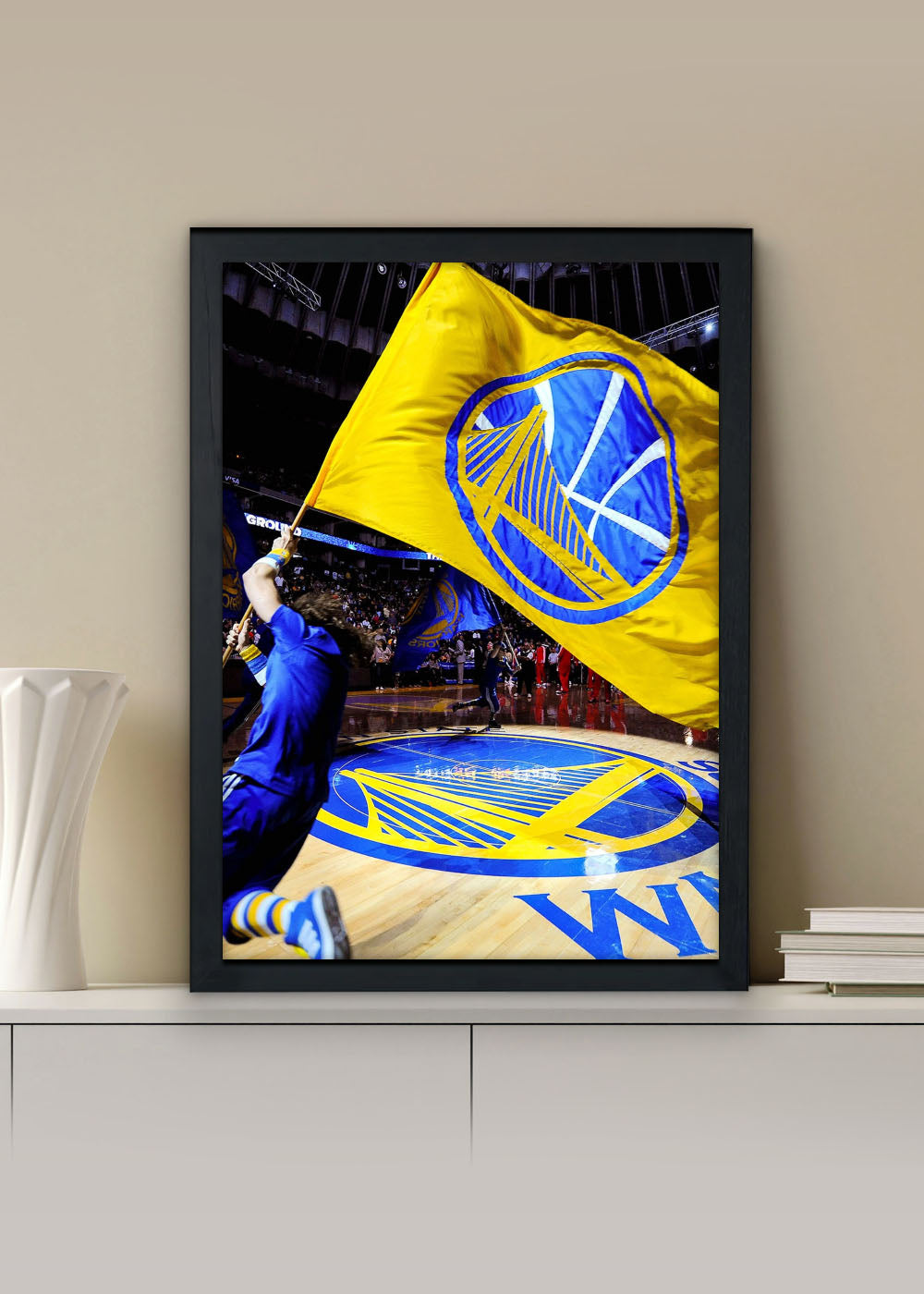 Quadro Golden State Warriors em Quadra - Com vidro