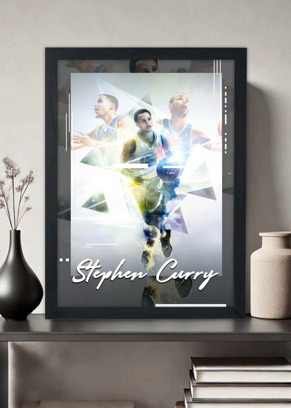Quadro Decorativo Stephen Curry - Com vidro