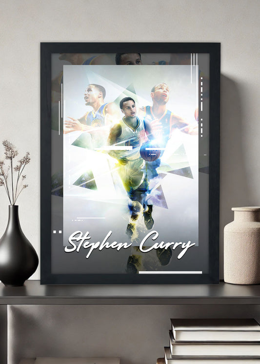 Quadro Decorativo Stephen Curry - Com vidro