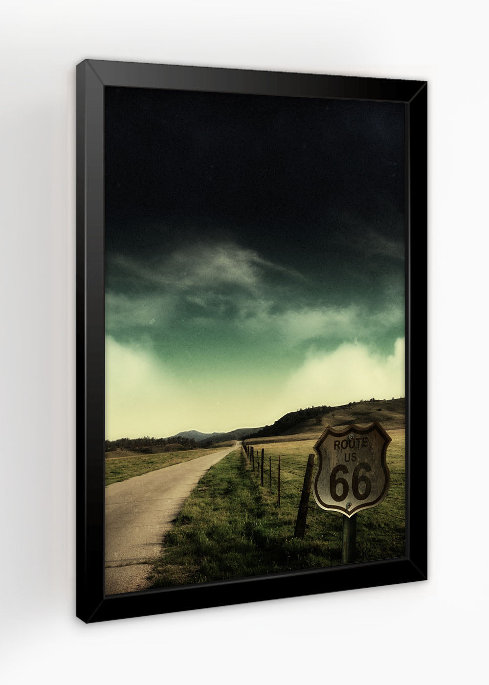 Quadro Decorativo A Estrada Perdida - Com vidro