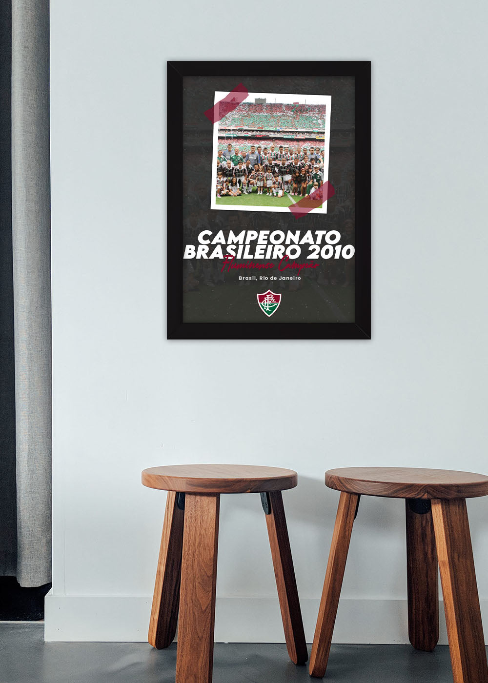 Quadro Campeonato Brasileiro 2010 - Com vidro