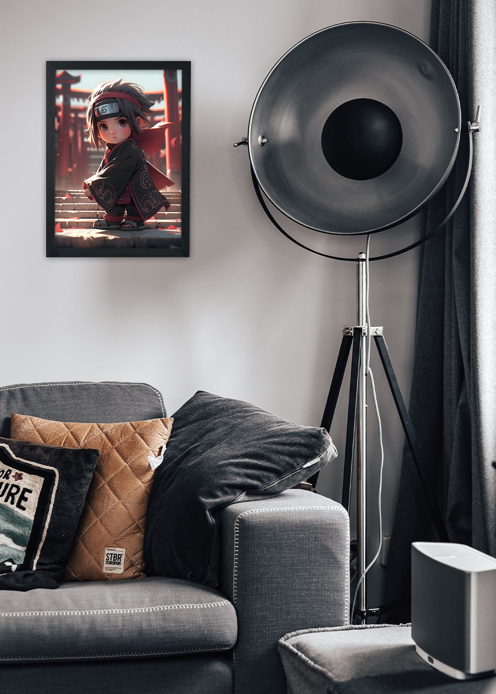 Quadro Itachi Baby - Com vidro