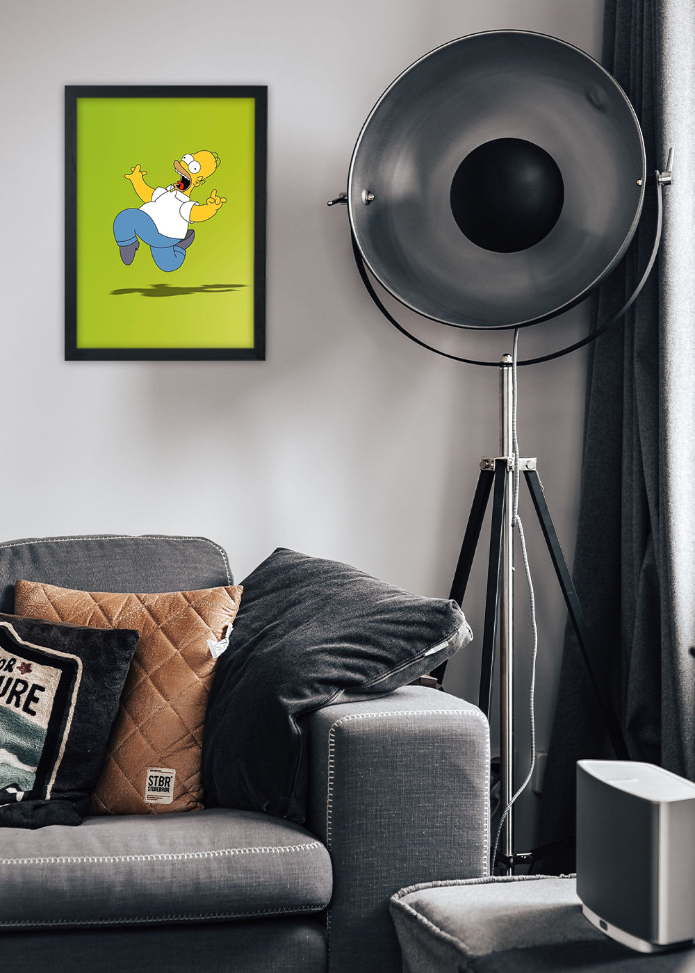 Quadro Decorativo Homer Simpson The Simpson - Com vidro