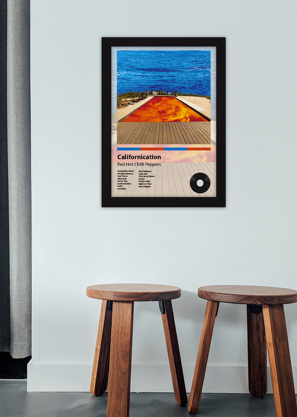 Quadro Californication - Red Hot Chili Peppers - Com vidro