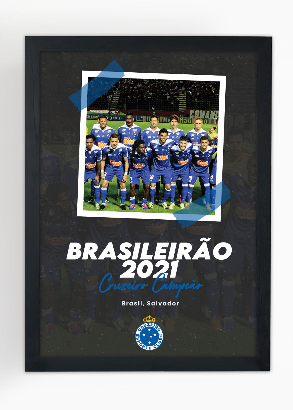 Quadro Campeonato Brasileiro 2013 - Com vidro