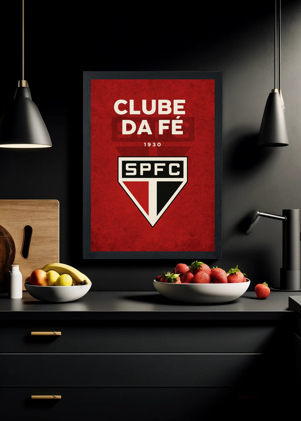 Quadro São Paulo Clube da Fé SPFC - Com vidro