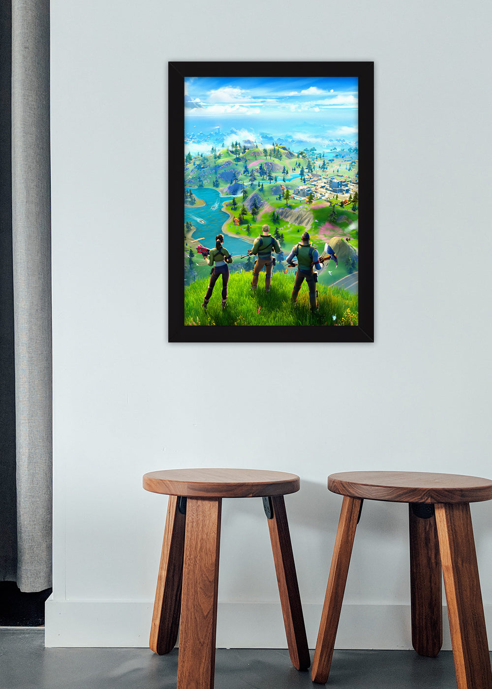 Quadro Fortnite O jogo - Com vidro