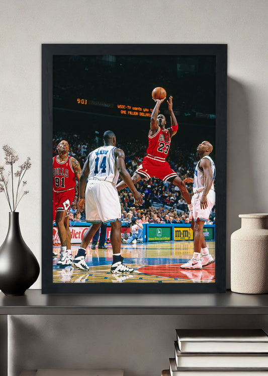 Quadro Decorativo Michael Jordan - Com vidro