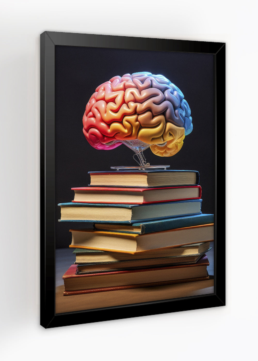 Quadro Decorativo Estudar Abstratos - Com vidro