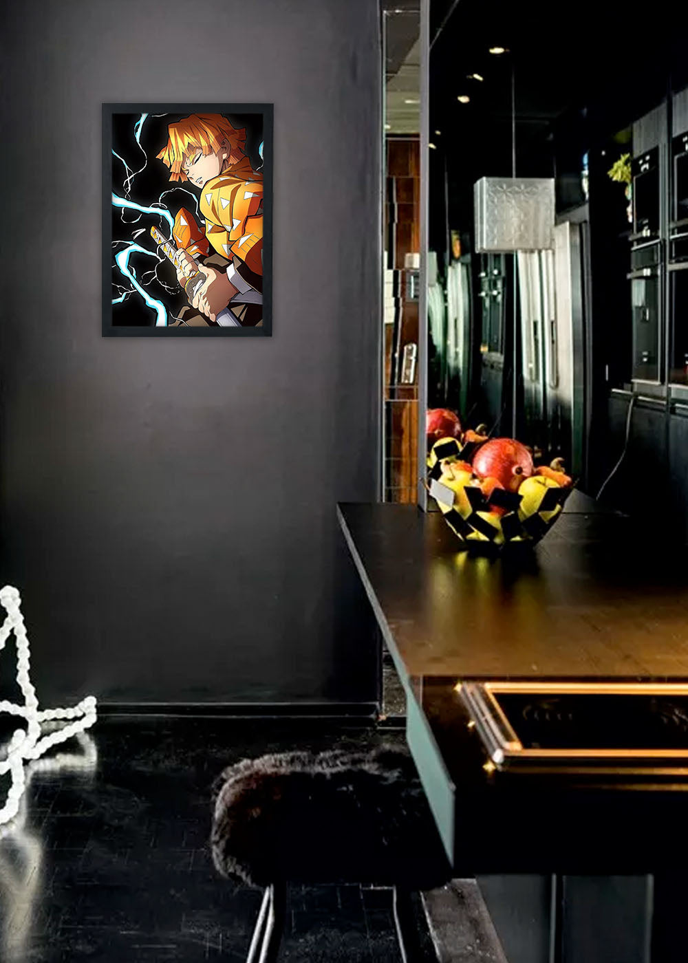 Quadro Demon Slayer: Kimetsu no Yaiba - Com vidro