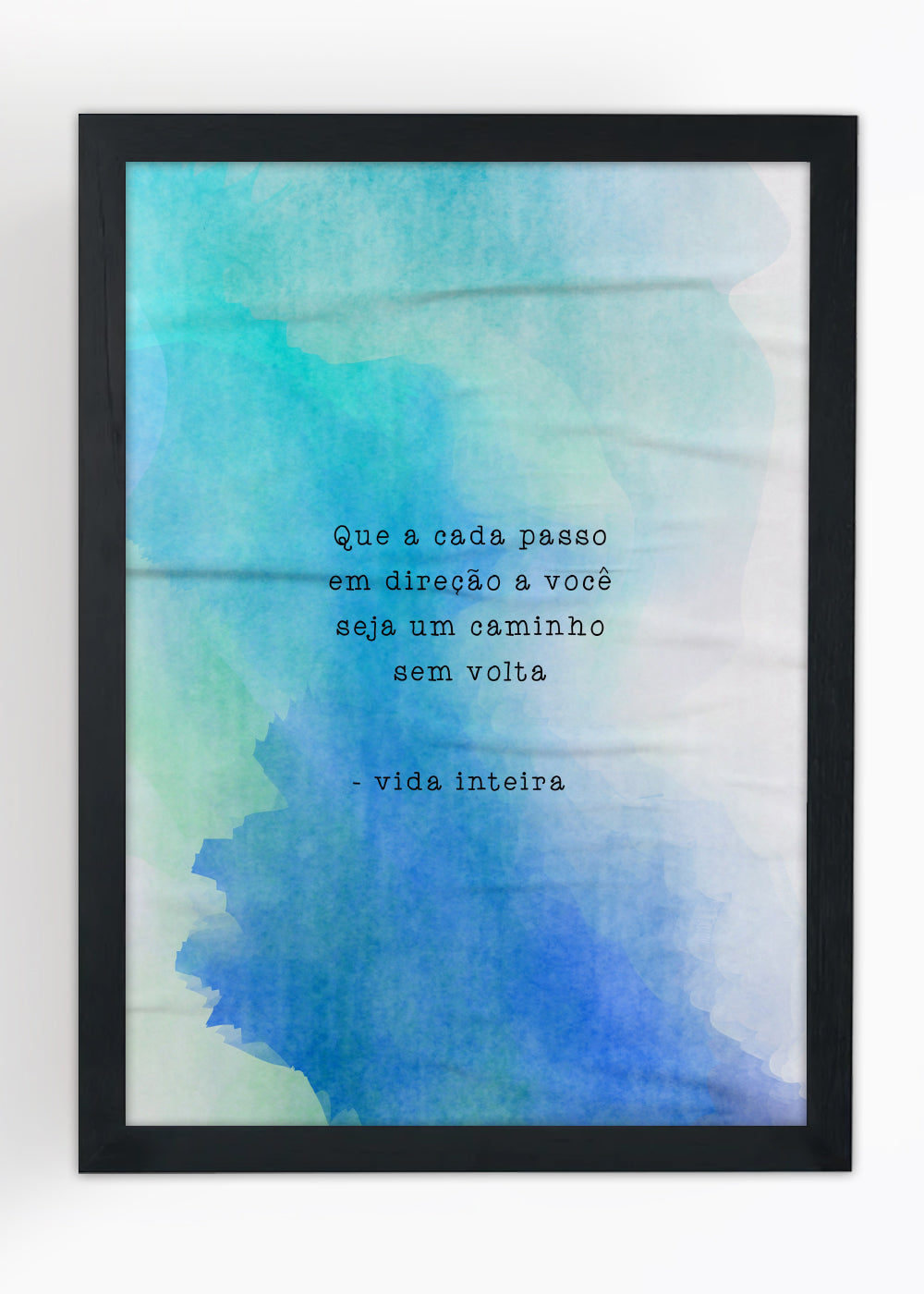 Quadro Decorativo Vida inteira - Com vidro