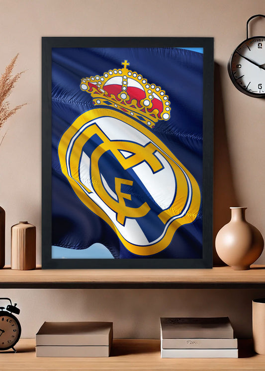 Quadro Bandeira do Real Madrid - Com vidro