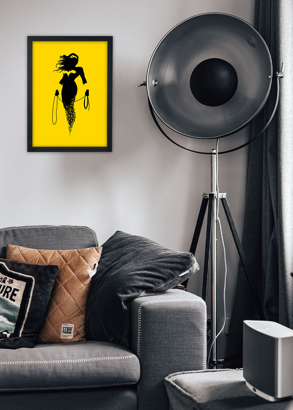 Quadro Decorativo Mulher Maravilha - DC - Com vidro