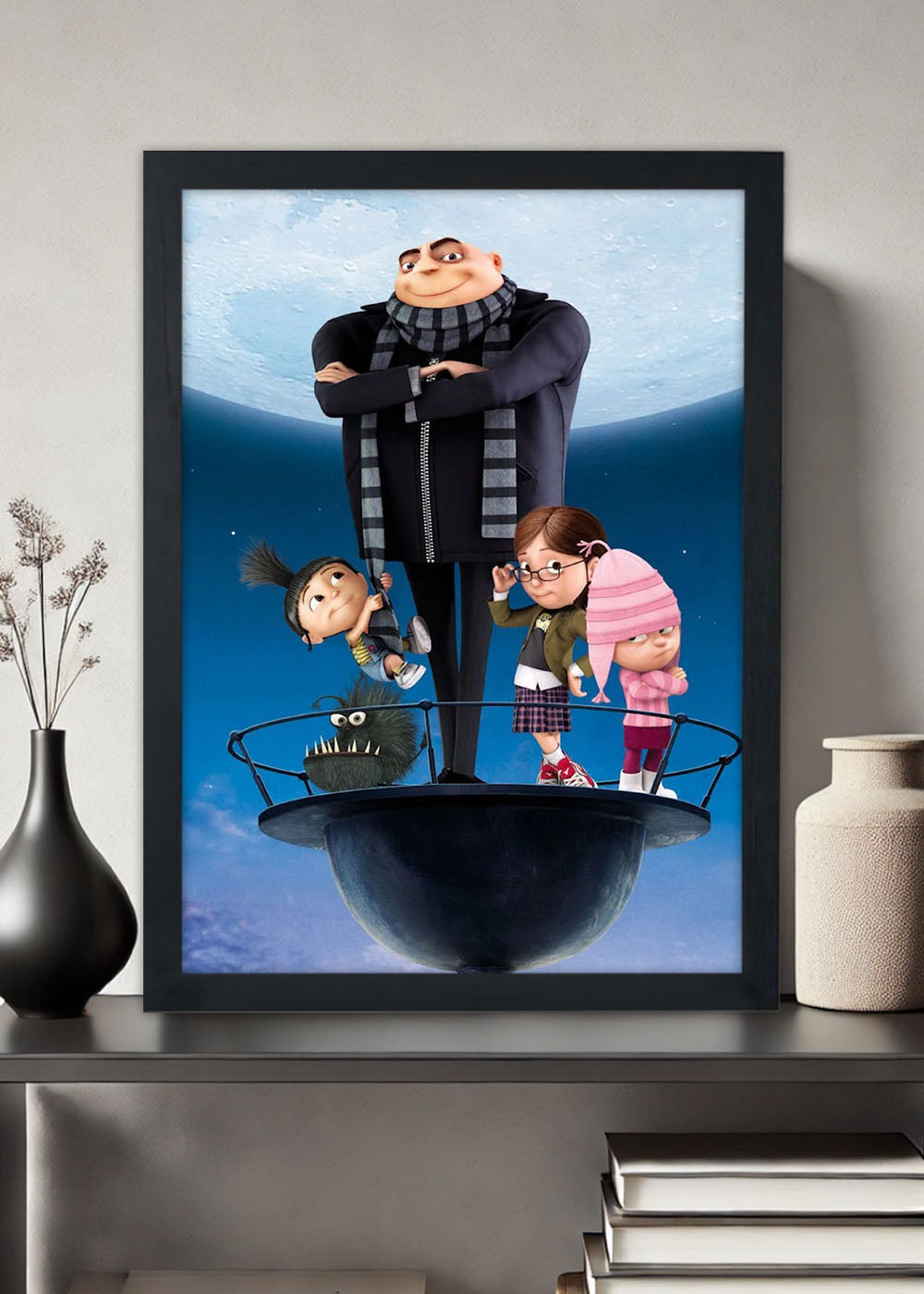 Quadro Decorativo A familia de Gru - Com vidro