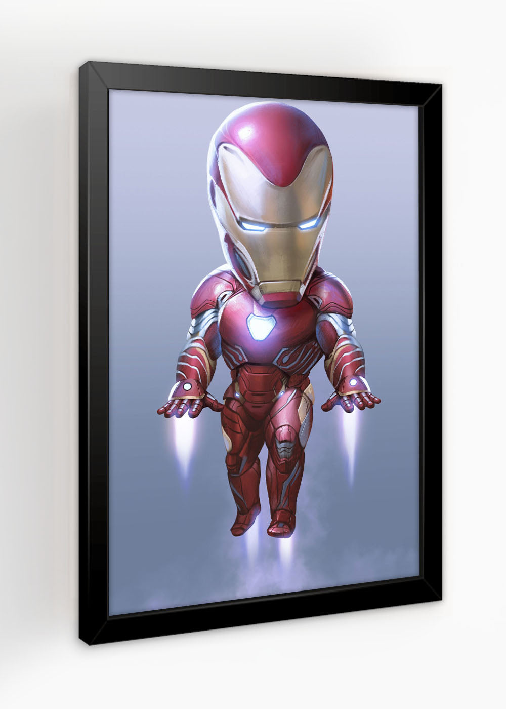 Quadro Marvel - Homem de Ferro cabeçudo - Com vidro