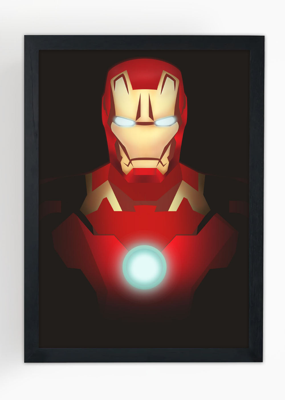 Quadro Decorativo Desenho do Homem de Ferro - Com vidro