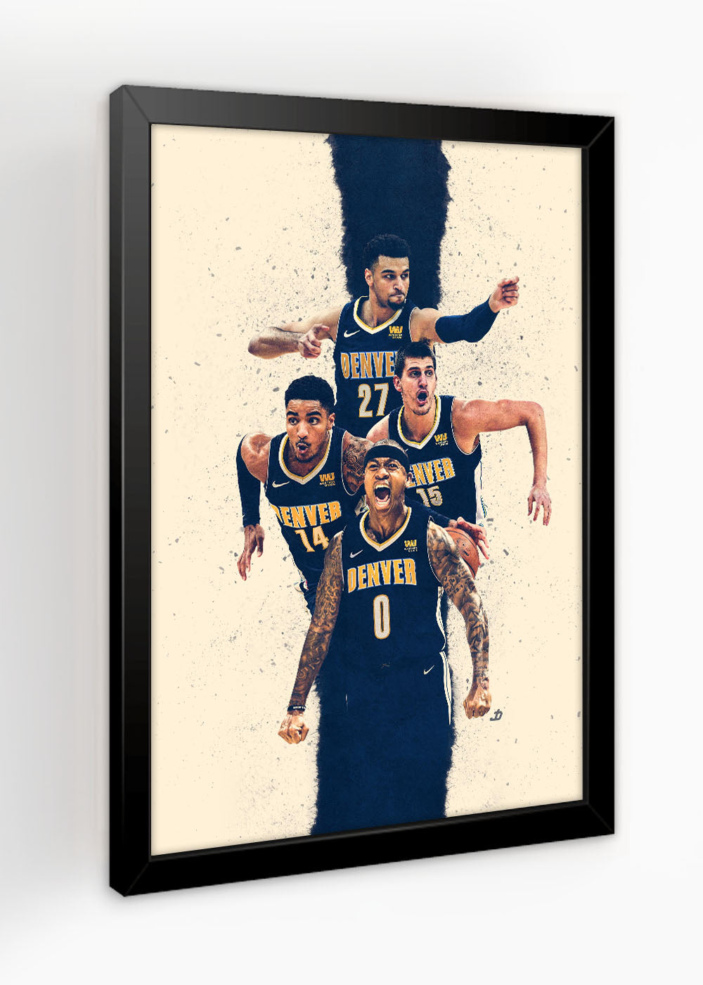 Quadro Decorativo Denver Nuggets 2018 - Com vidro