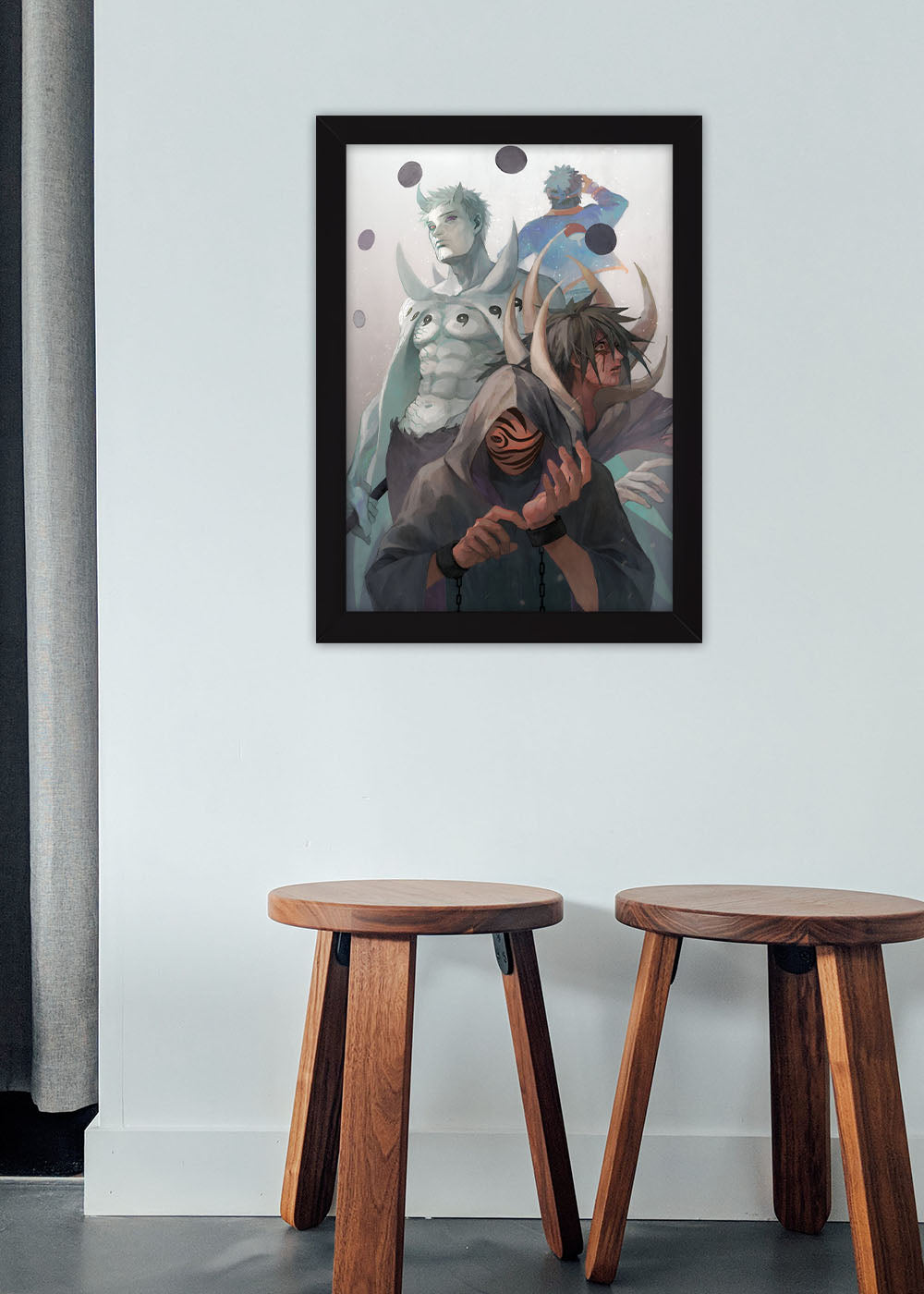 Quadro Decorativo Obito Uchiha - Anime - Com vidro