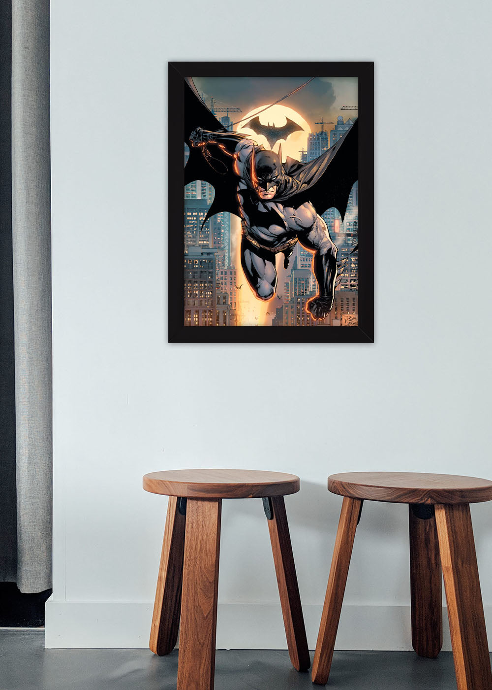 Quadro Decorativo Heroi DC - Batman - Com vidro