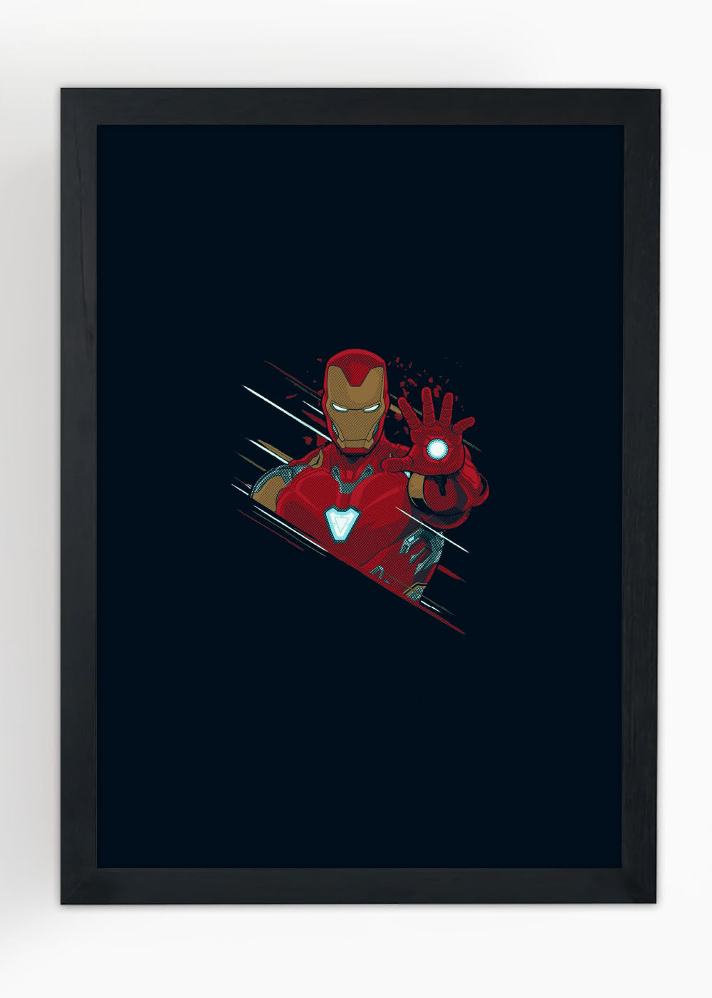 Quadro Heroi - Homem de Ferro arte - Com vidro